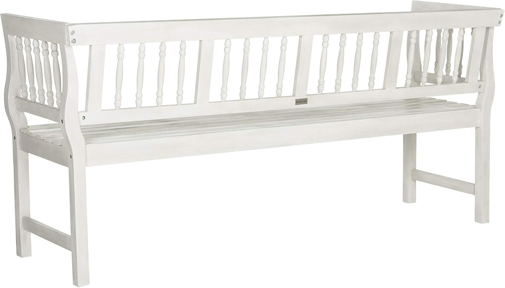SAFAVIEH Outdoor Patio Furniture Collection – Brentwood Antique White Distres...