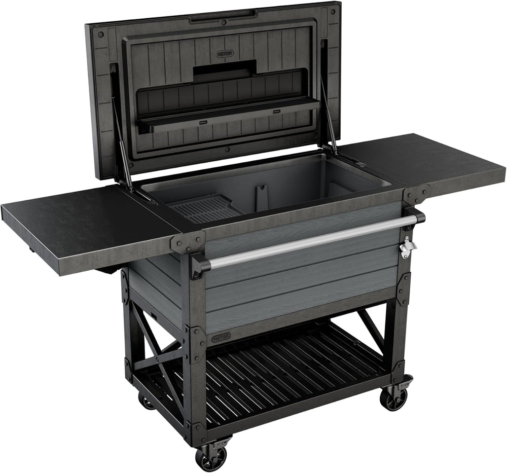 Keter 89.8 Qt Portable Outdoor Patio Cooling Chest, Graphite