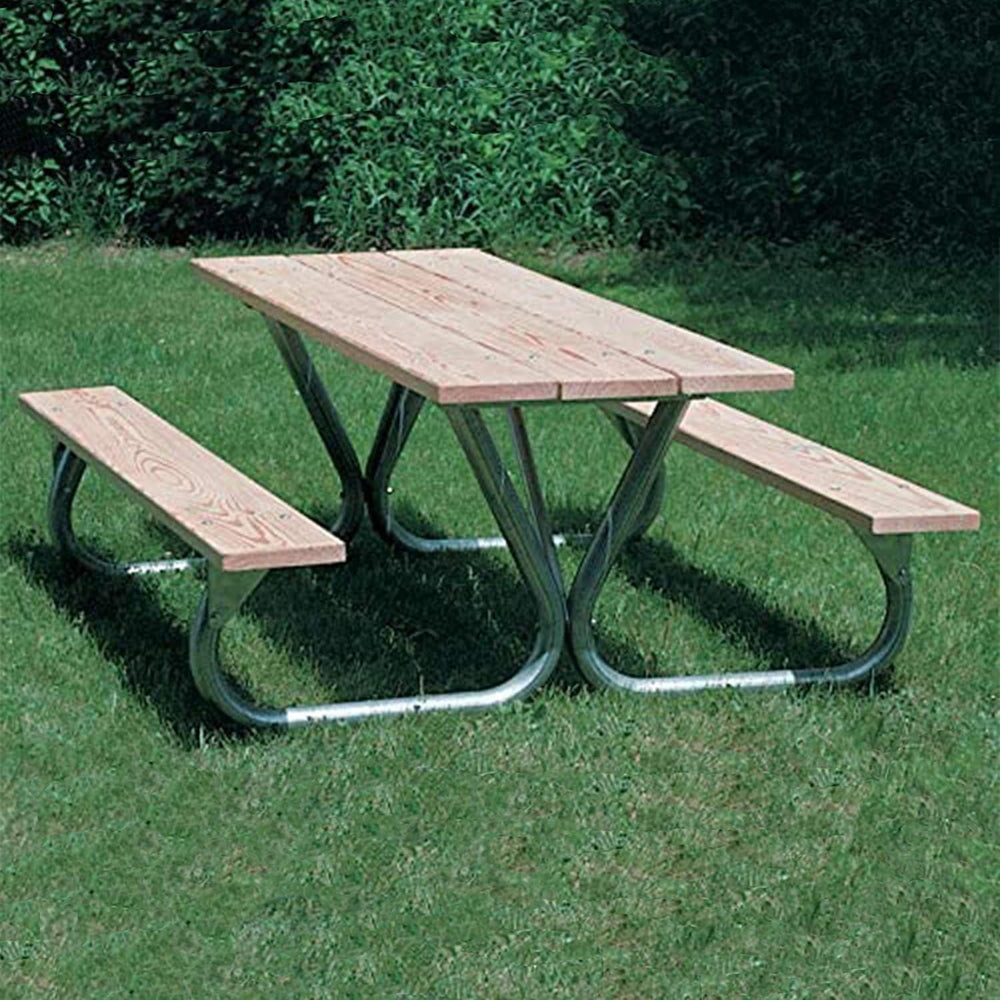 Pilot Rock Picnic Table Frame Kit - Non-Tip - 6-8 ft - Galvanized Steel
