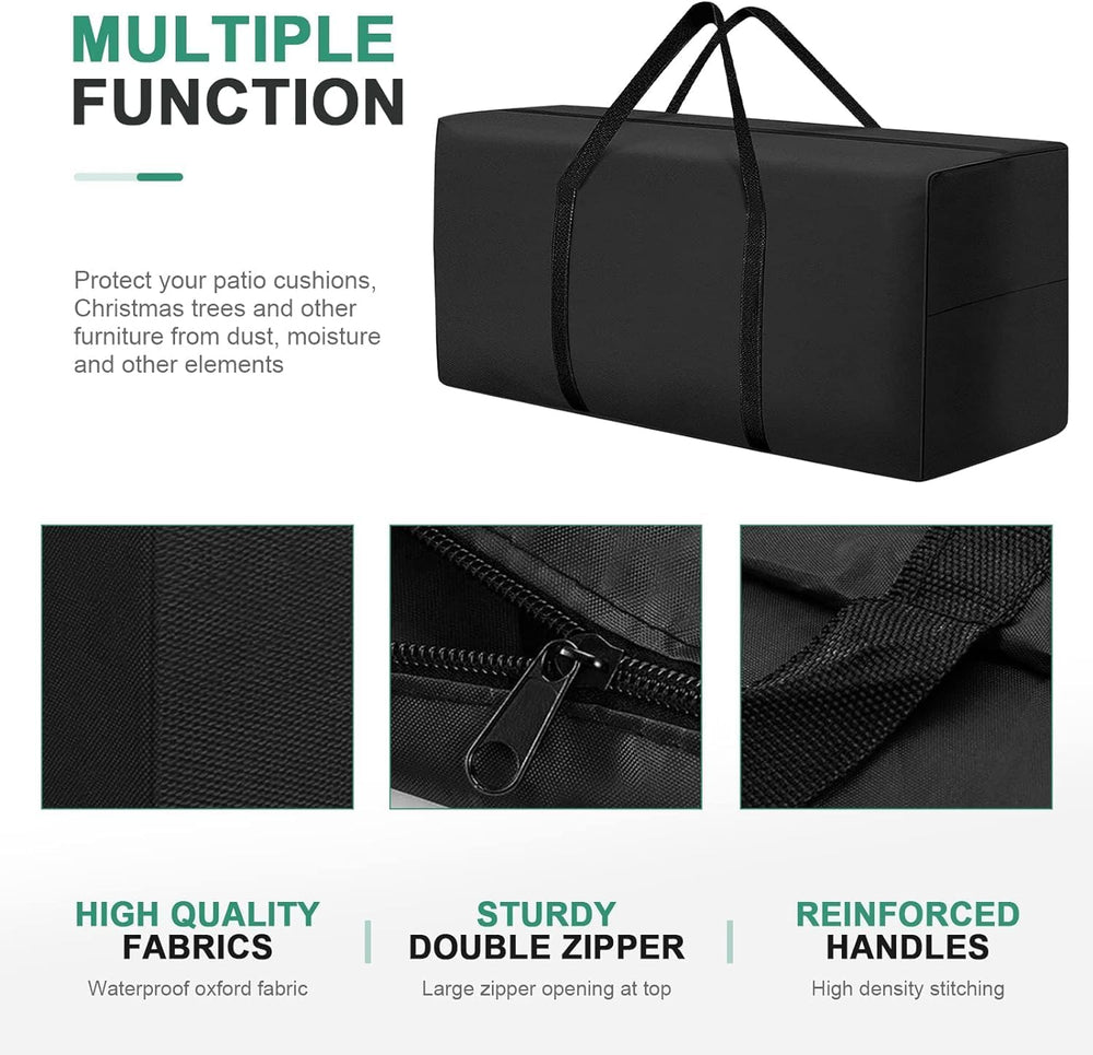 177 Gallon Outdoor Cushion Storage Bag 68 inch Extra Large Patio Furniture Cu...