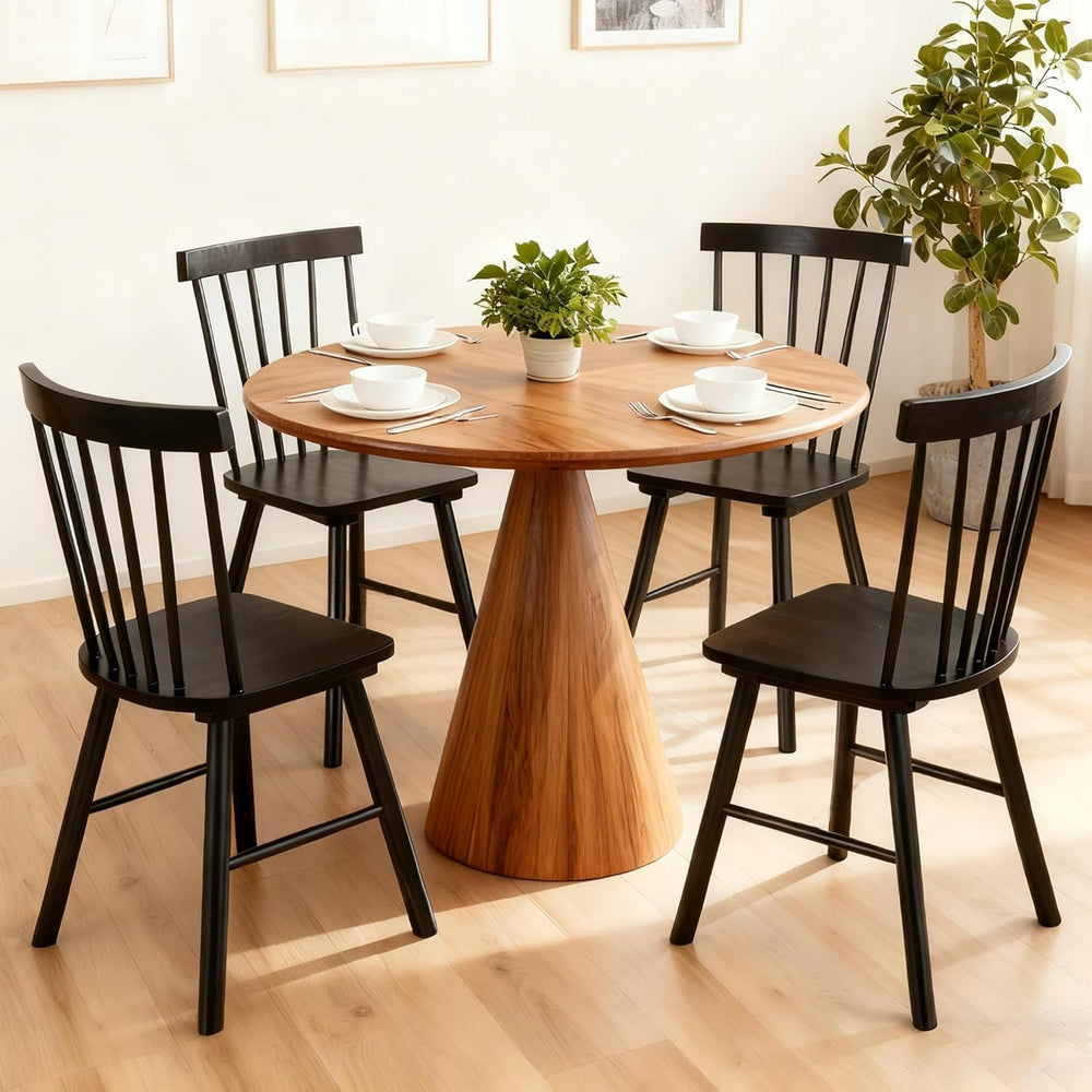DUHOME Windsor Dining Chairs Set of 4,Spindle Back Dining Chairs