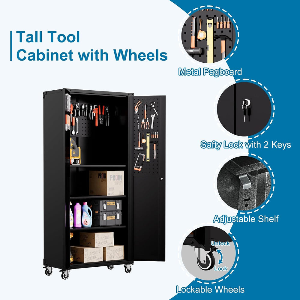 10-Piece Garage Storage Cabinets System Heavy Duty Workshop Set