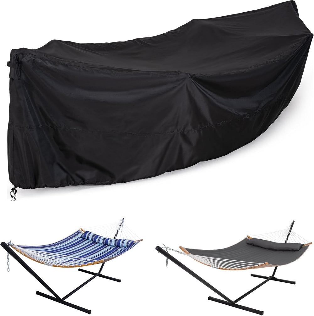 Thickened Waterproof Hammock Cover for 12FT Stand, Black