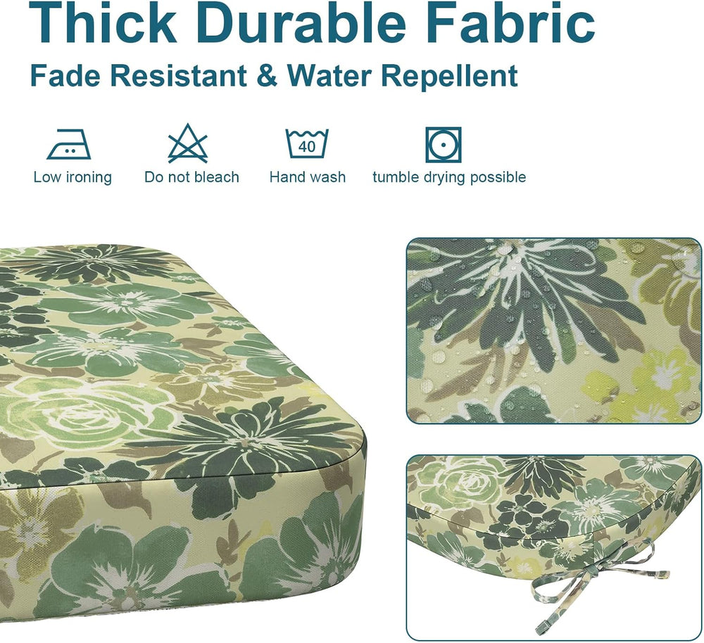 DYTXIII Outdoor Chair Cushions Set of 2, 19"x19"x2.5" Water Re...