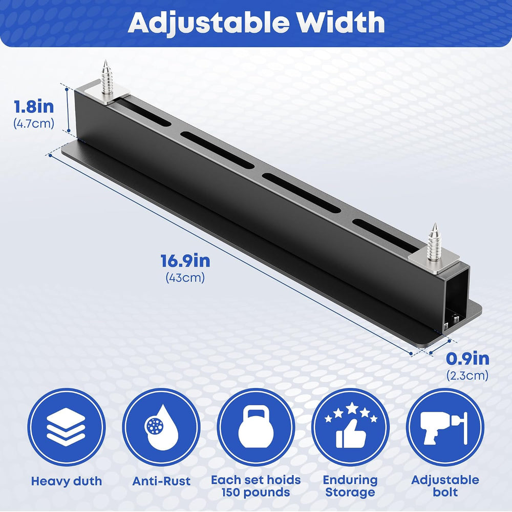 WooFog Overhead Garage Storage Rack, Garage Ceiling Storage Racks, Heavy Duty...