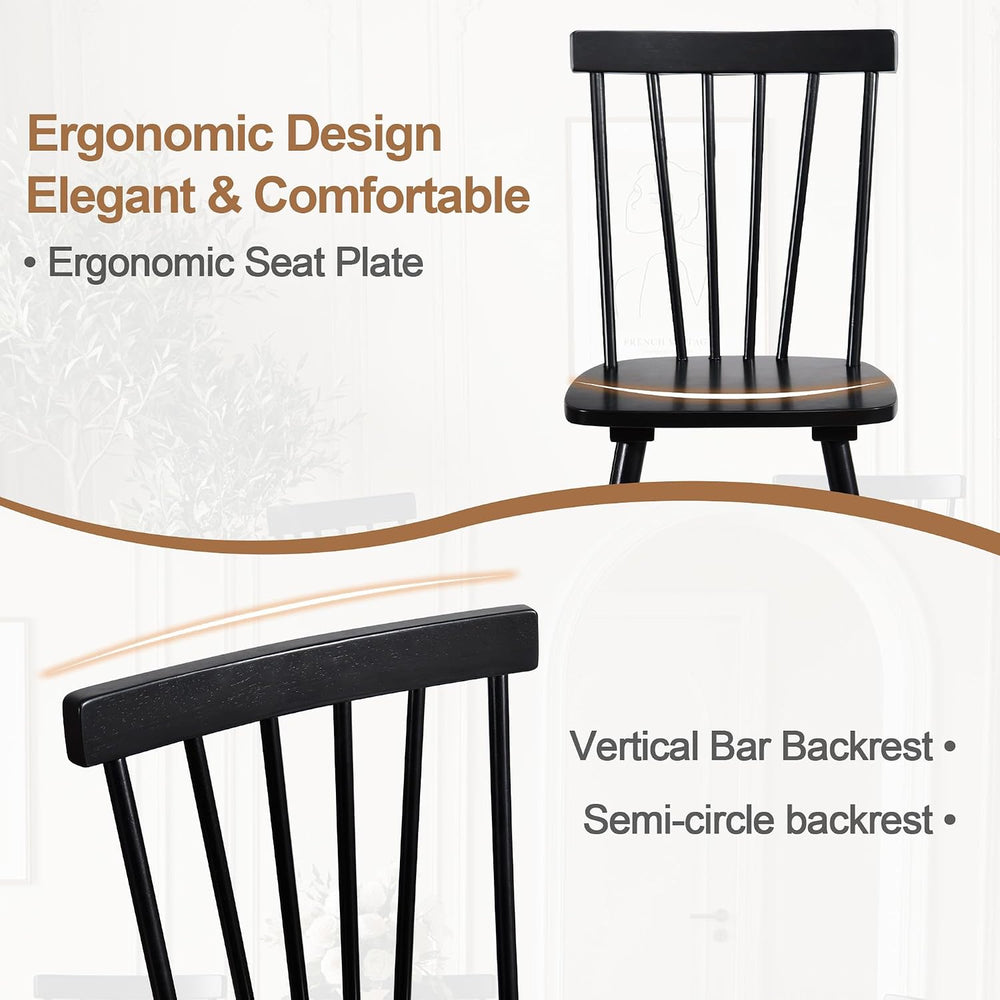 DUHOME Windsor Dining Chairs Set of 4,Spindle Back Dining Chairs