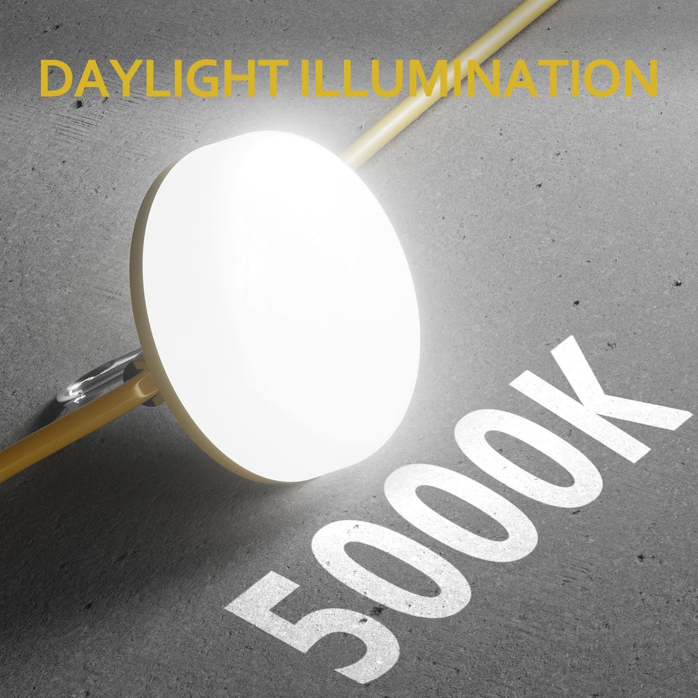 LED Construction String Lights 100FT, 10000 LM, 5000K Daylight LED String Wor...