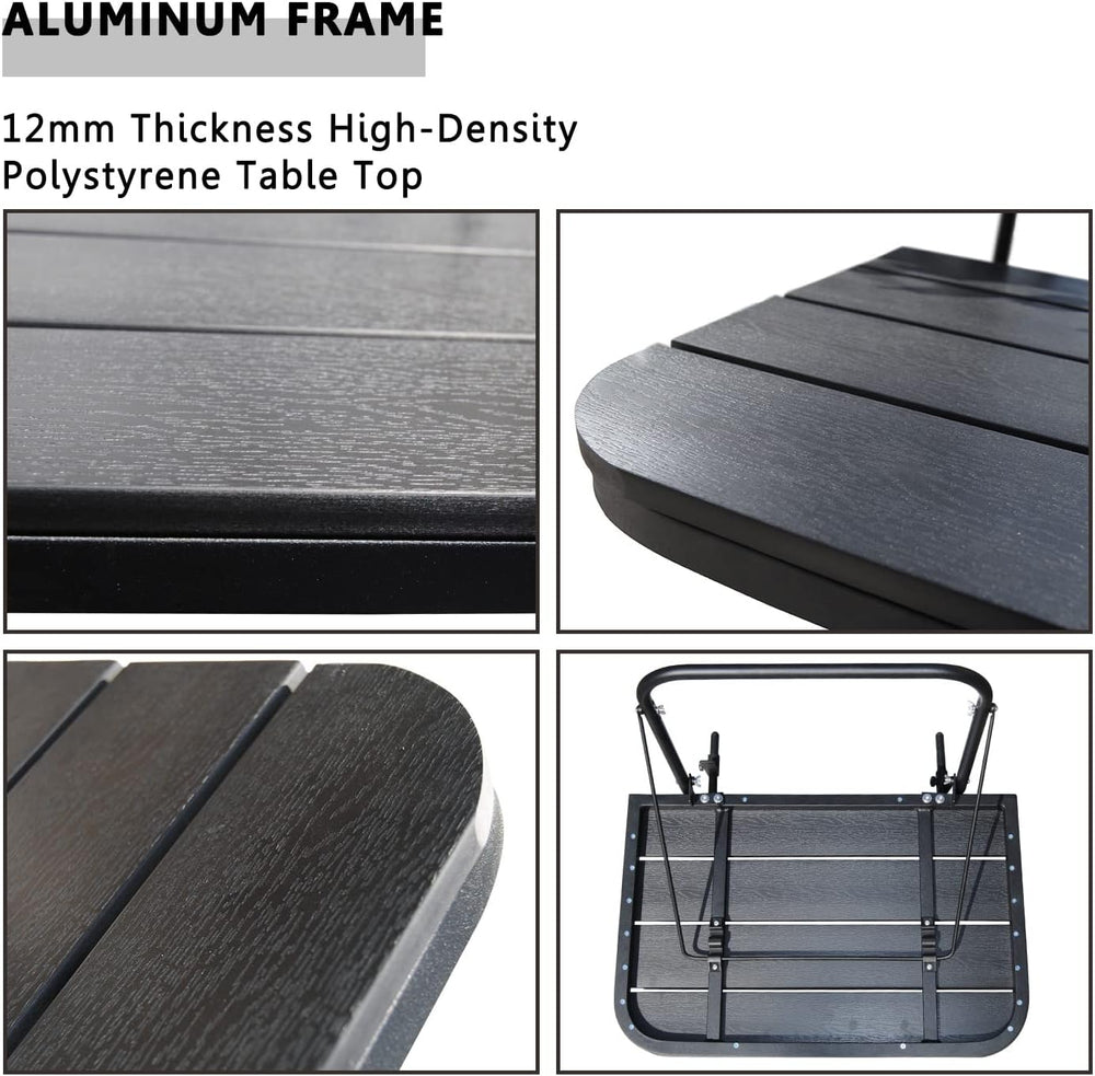 Balcony Railing Table Hanging Folding Deck Railing Table Outdoor Balcony Bar ...