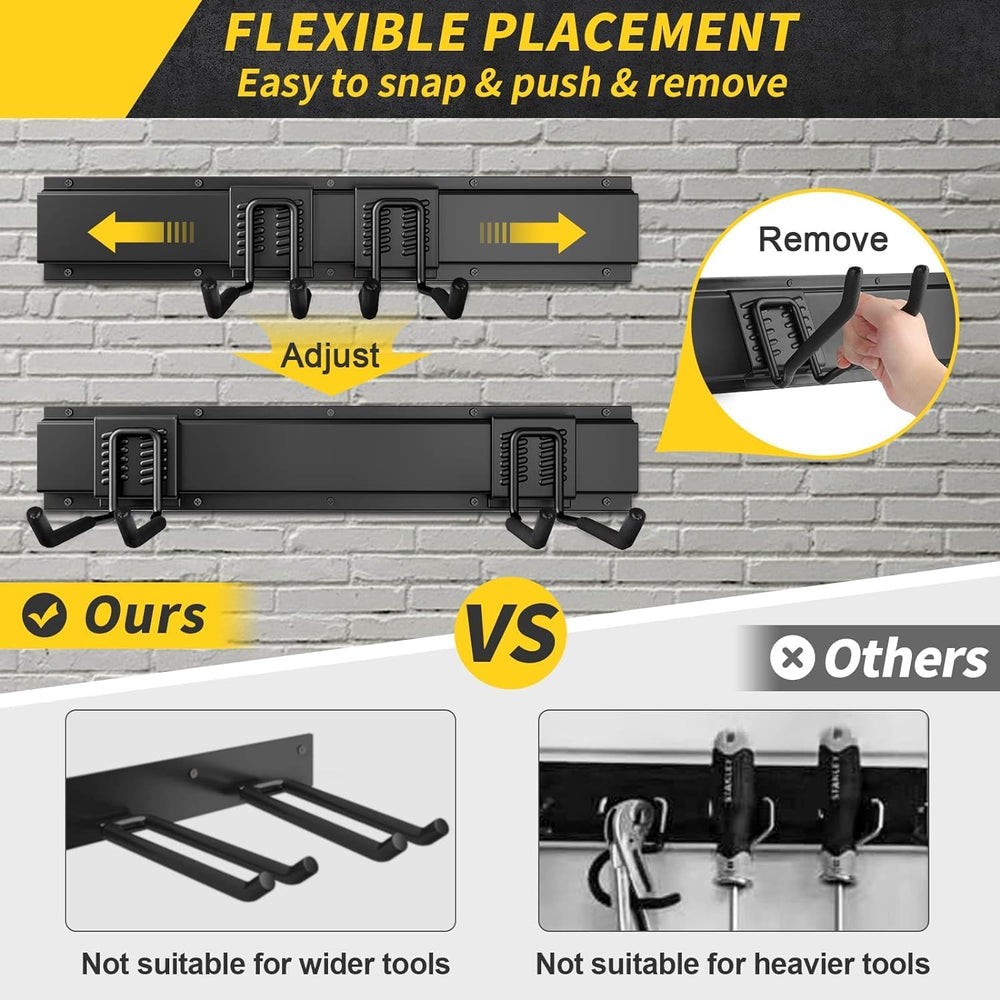 64 Inches Garage Storage, UUP Garage Organization Wall Mount Garden Tool Orga...