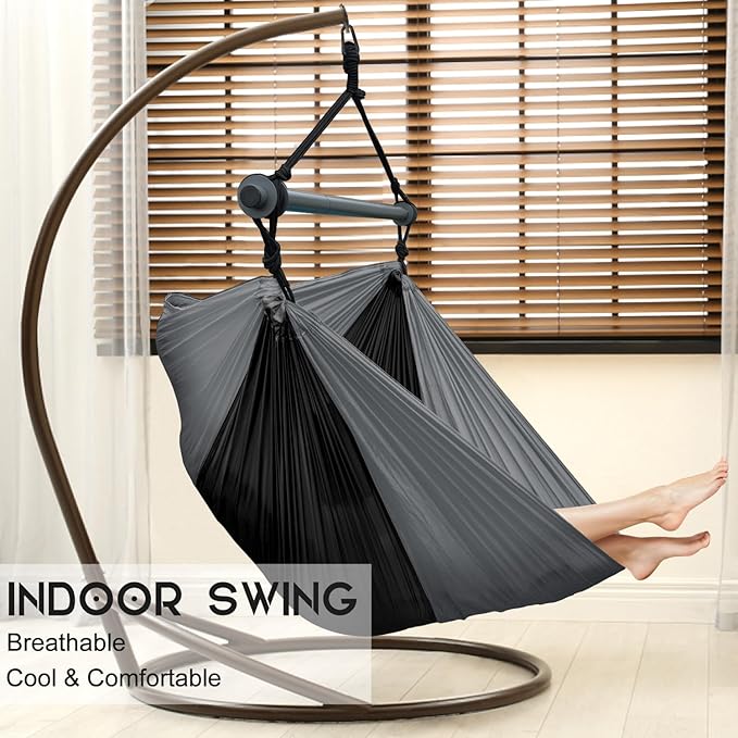 Hammock Swing Chair for Outdoor & Indoor, Lightweight & Portable, Per...