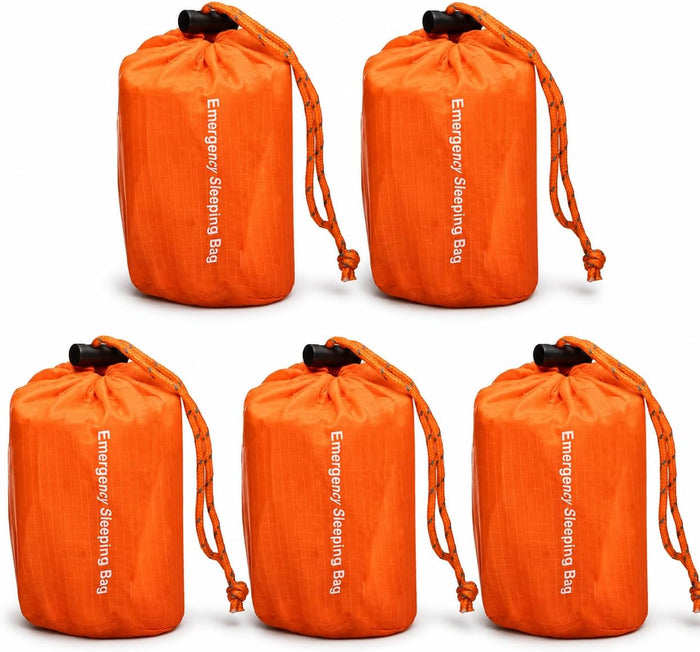 NovaMedic Emergency Sleeping Bag – 84"x36" Thermal Mylar Survival Bivy Sack – Waterproof, Lightweight & Compact Emergency Blanket for Camping, Hiking, Outdoor Survival & Travel