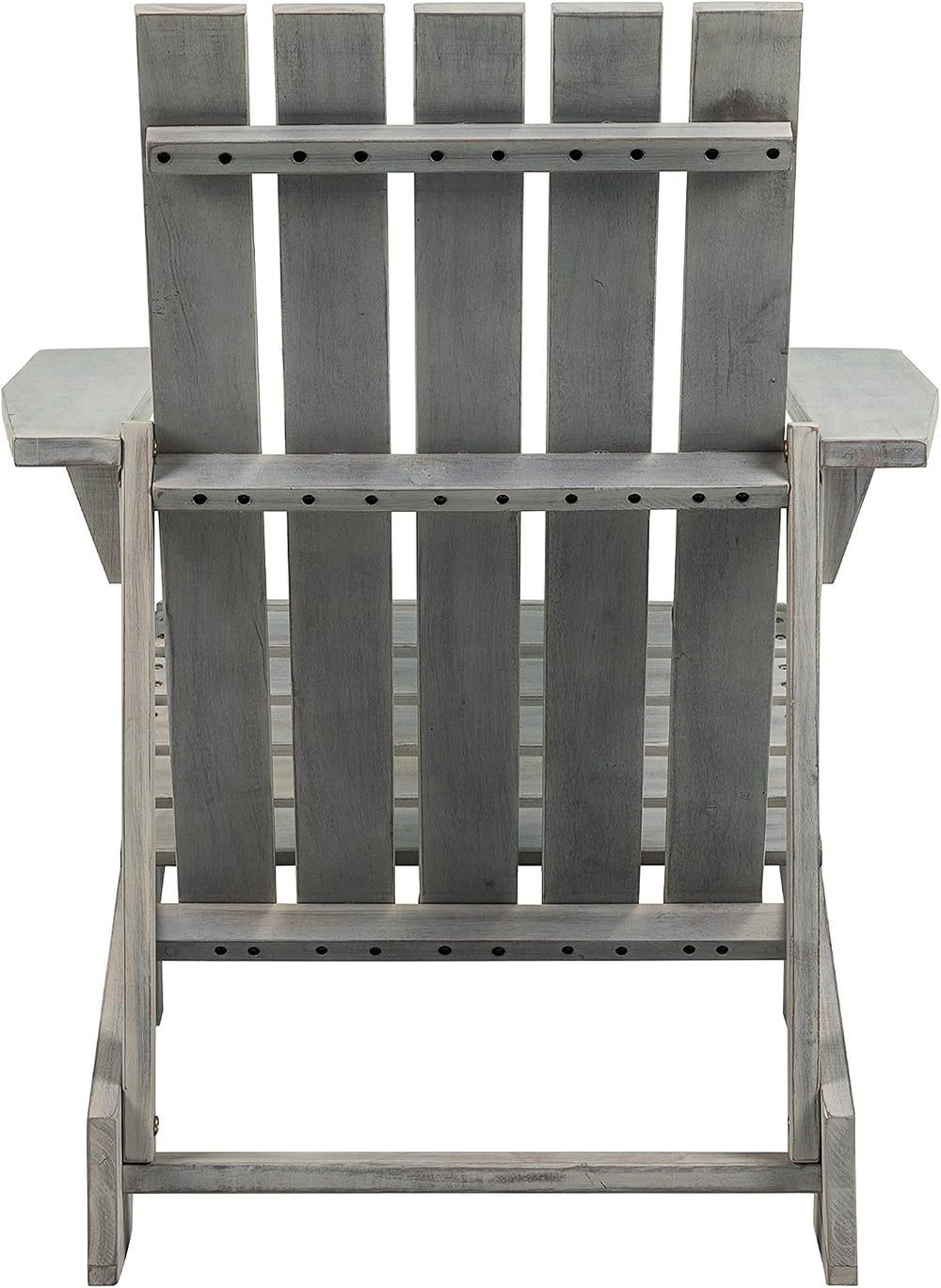 JONATHAN Y Irving 32" Solid Acacia Wood Adirondack Chair, Gray