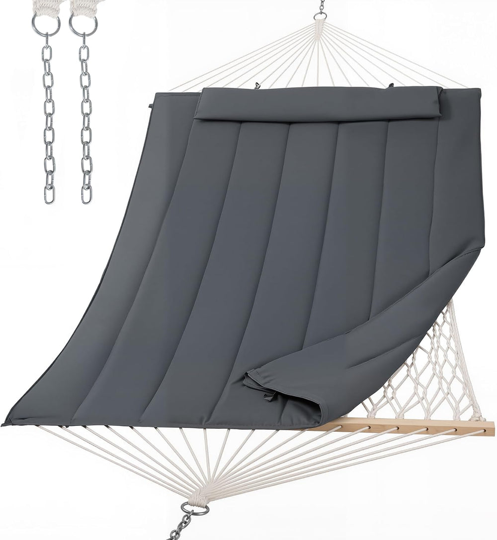 Hammocks for Outside, Two Person Hammock for Patio, Garden, Porch, Outdoor, D...