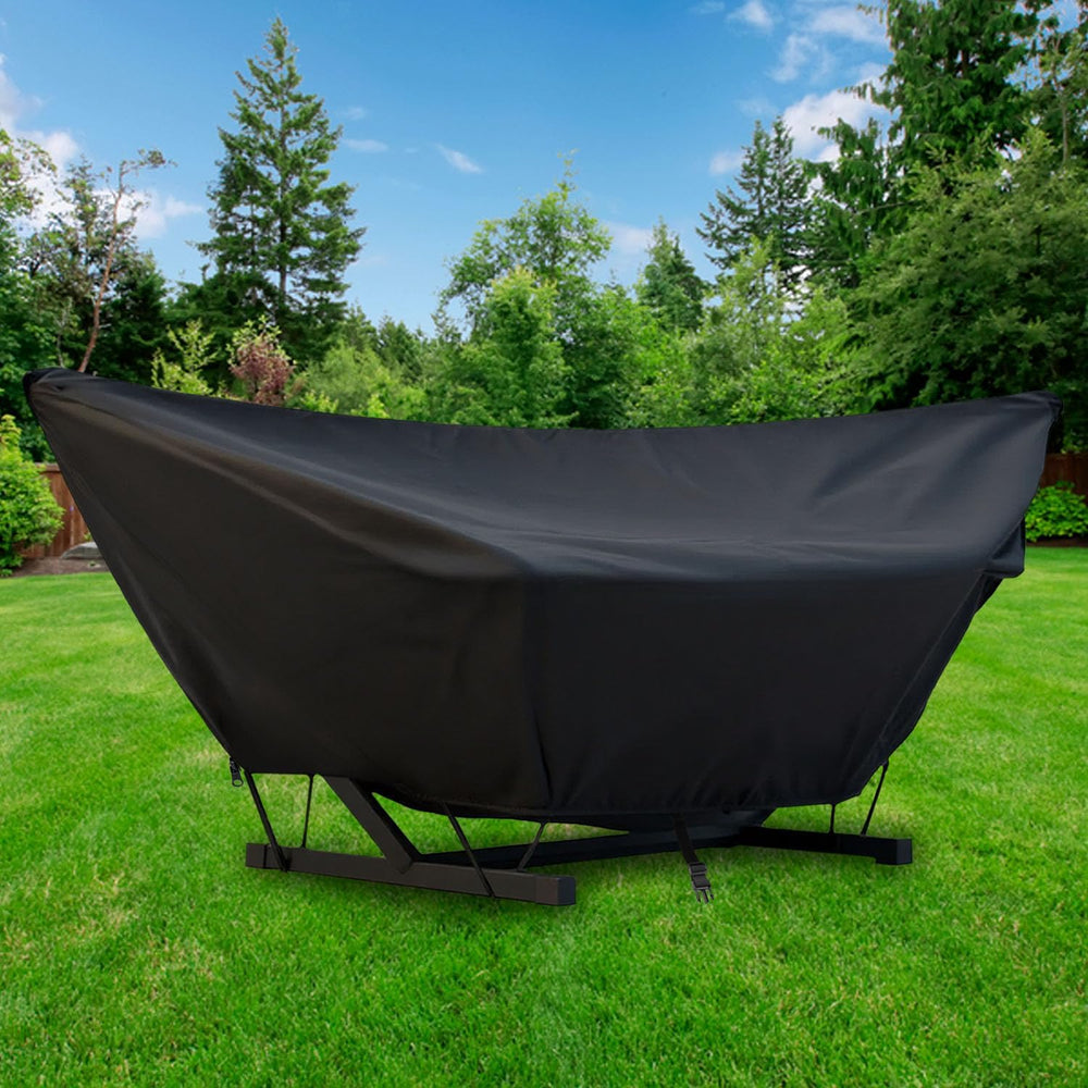 Outdoor Hammock Cover with Zip and Elastic Ropes, Heavy Duty 420d Hammock Cov...