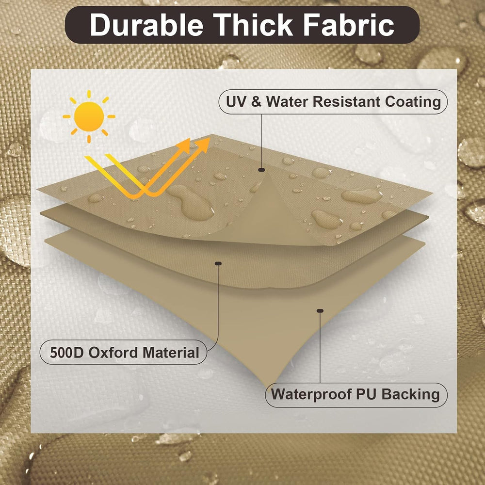 PureFit Patio Furniture Covers, Outdoor Table Cover Waterproof Rectangle