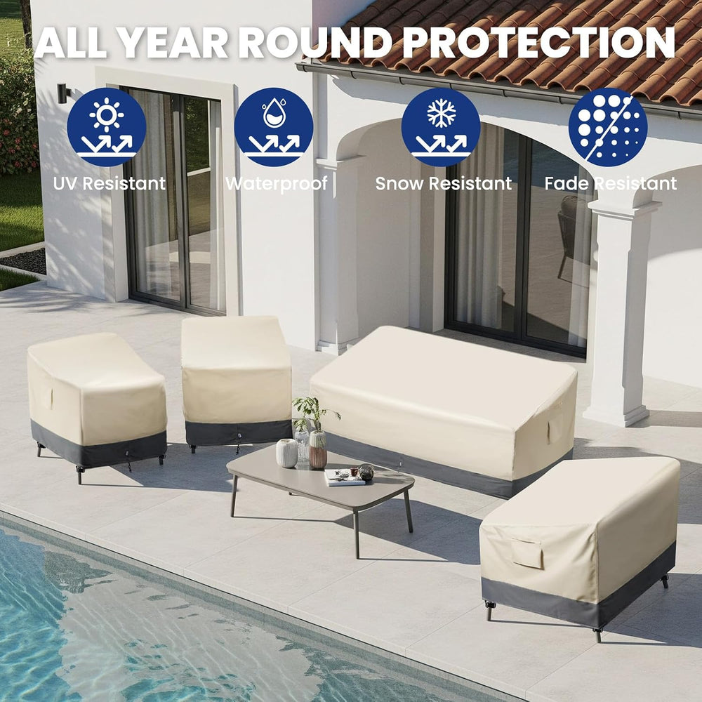 Extra Heavy Duty 2 Seater Outdoor Sofa Cover Waterproof - Patio Furniture Lov...