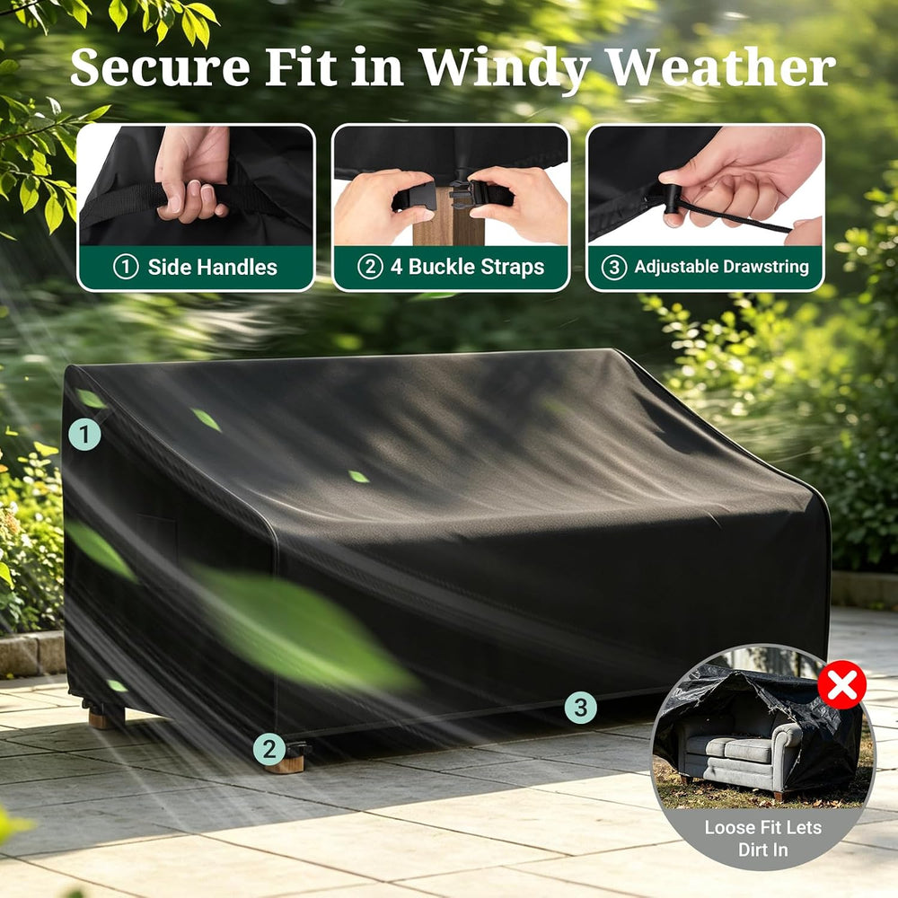 MR.COVER 4-Seater Outdoor Couch Cover Waterproof, Patio Furniture Cover for S...