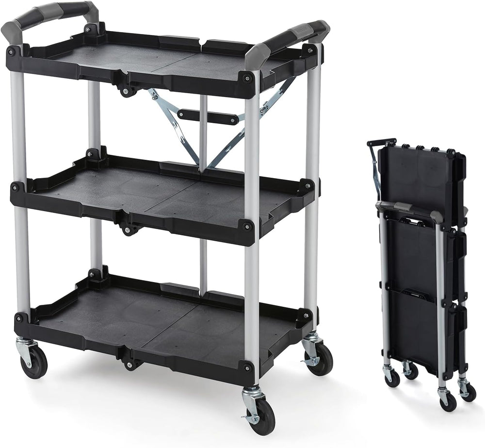 Olympia Tools 85-188 Pack-N-Roll Folding Collapsible Service Cart, 150LB Capa...