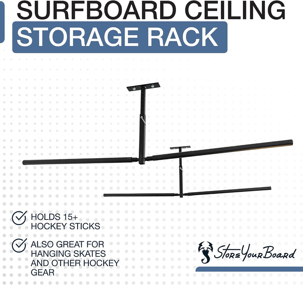 StoreYourBoard Standup Paddle Board and Surfboard Garage Storage Rack - Adjus...