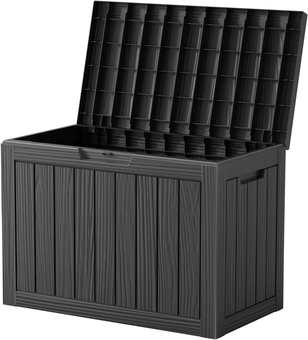Vixzen 45 Gallon Deck Boxes Outdoor Waterproof, Lockable Outdoor Storage Box ...