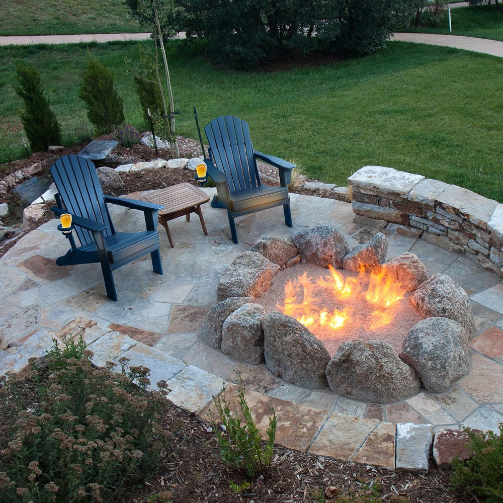 FUNBERRY Oversized Folding Adirondack Chair Set of 2, Fire Pit Chair 400LBS