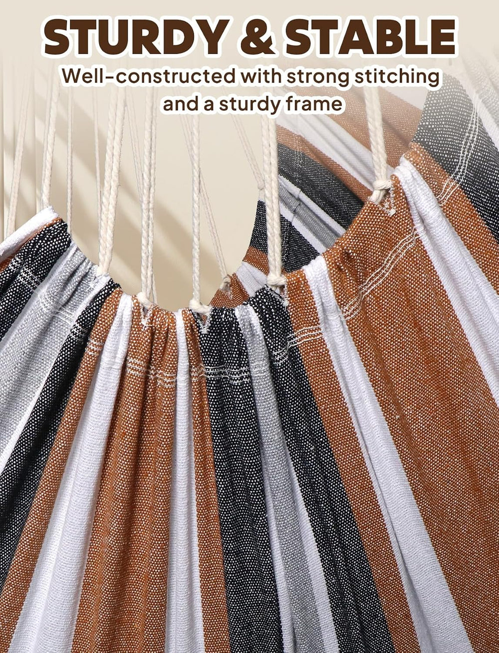 Chihee Hammock Chair with Strong Webbing Straps Hooks Suspension 2 Cushions