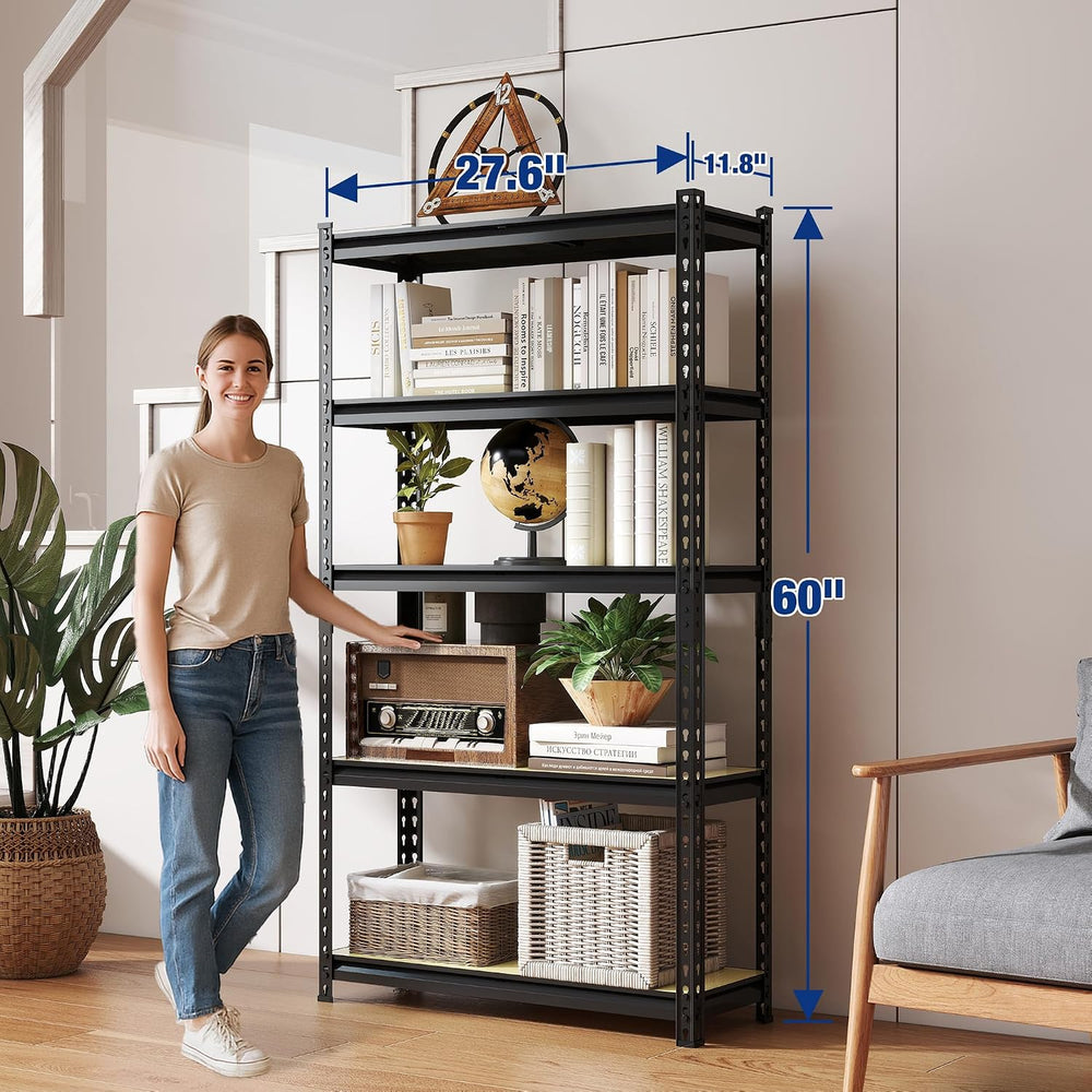 WORKPRO 2180LBS Capacity 5-Tier Storage Shelf 27.6”Wx11.8”Dx60”H
