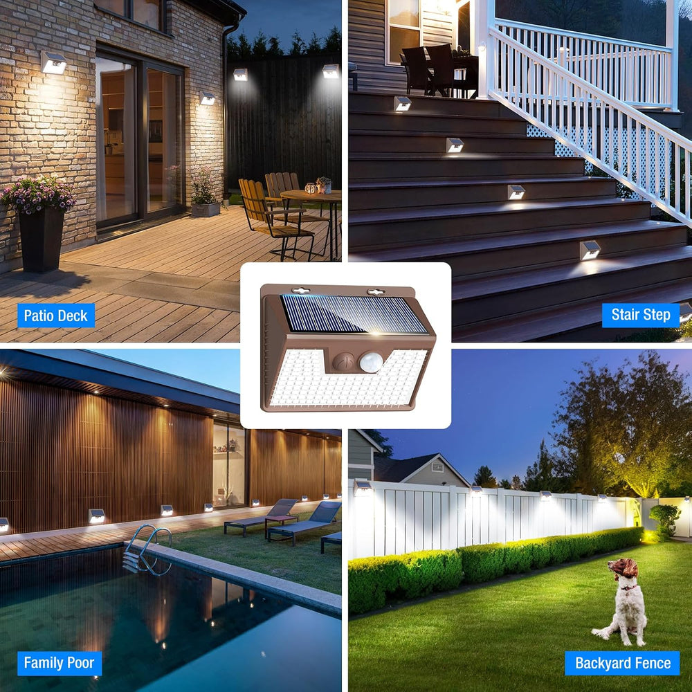 Peasur Solar Lights Outdoor Waterproof [12 Packs/140 LEDs], 3 Lighting Modes ...