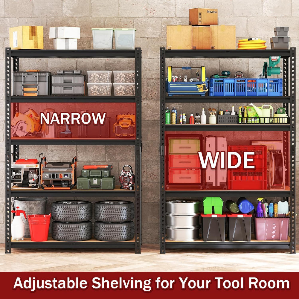 72" H Garage Shelving Heavy Duty, Metal Garage Storage Shelves