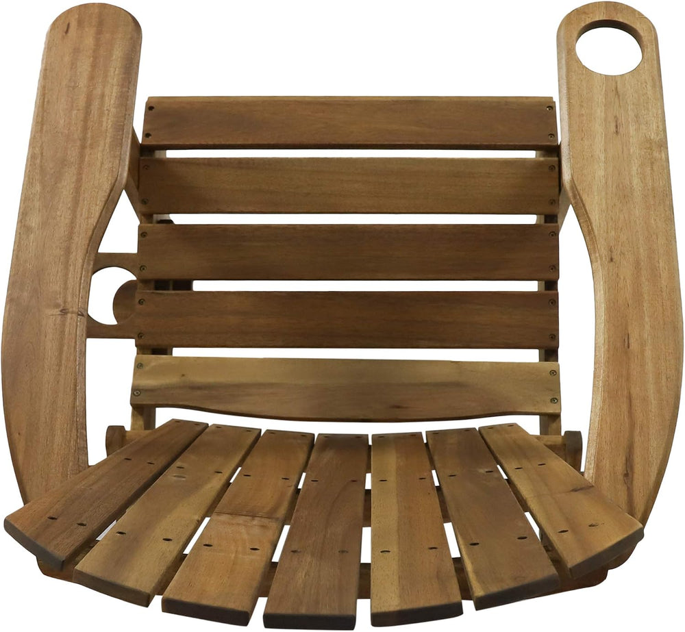 Christopher Knight Home Cynthia Outdoor Acacia Wood Folding Adirondack Chair,...