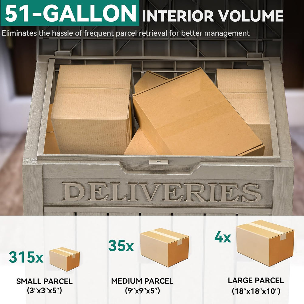 YITAHOME Outdoor Package Delivery Storage Box 51 Gallon