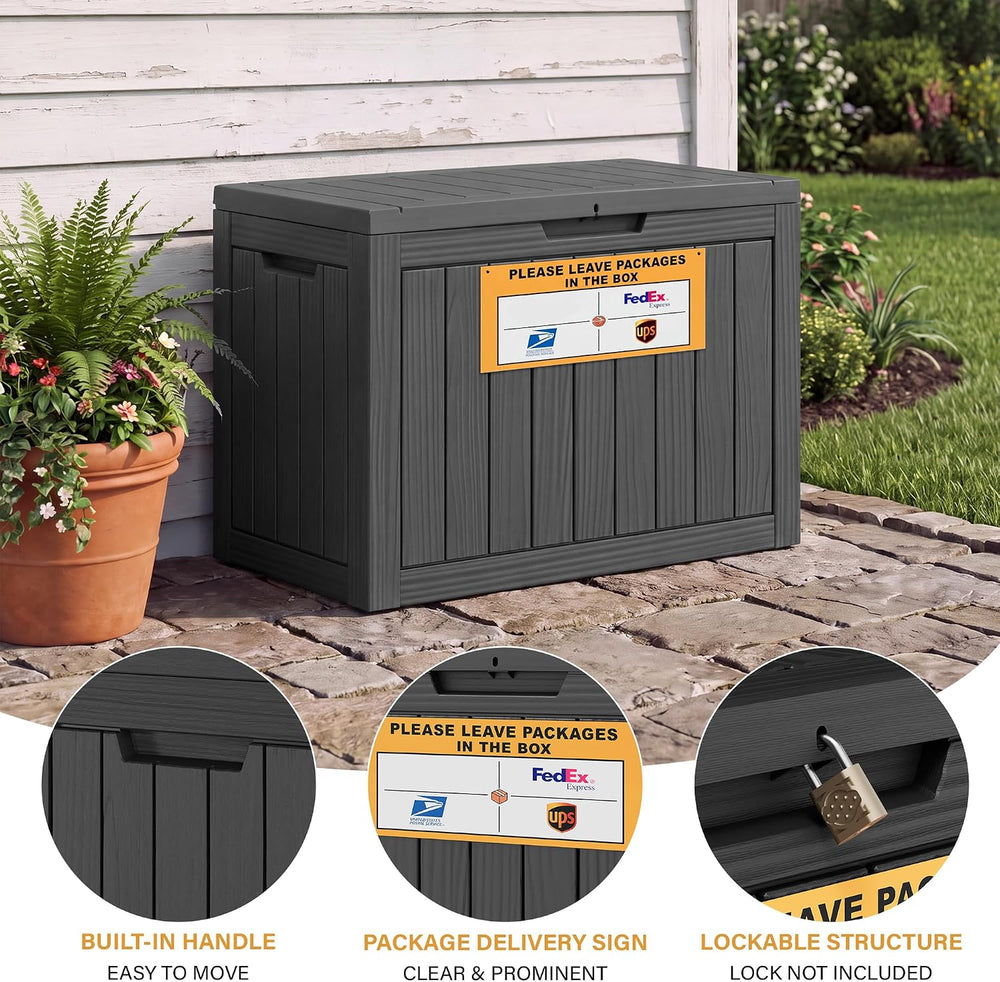 Bifanuo Package Delivery Box for Outside, 50 Gallon Parcel Drop Box