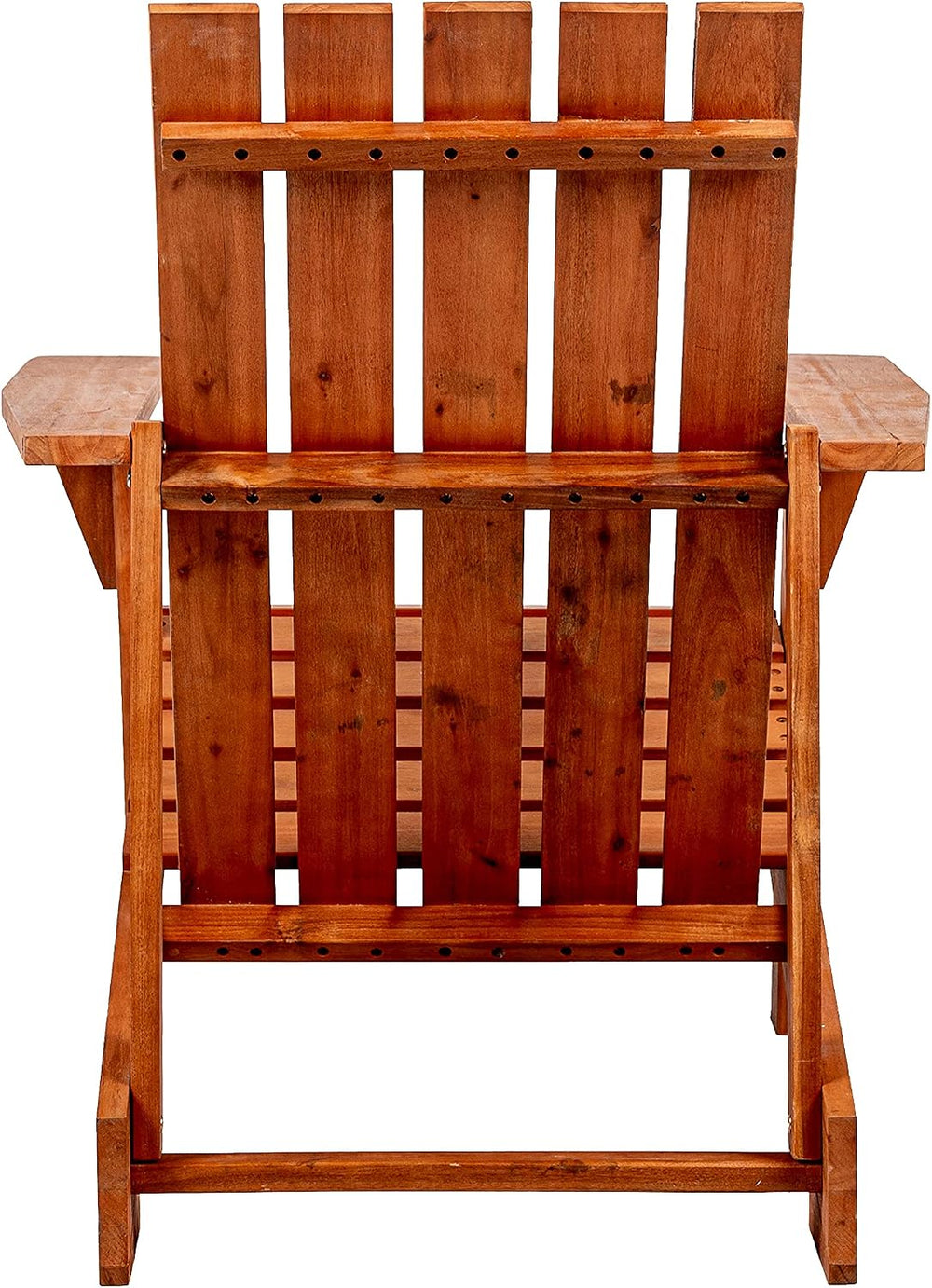 JONATHAN Y Irving 32" Solid Acacia Wood Adirondack Chair, Light Brown