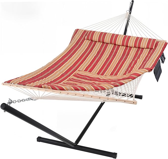 SUNCREAT Hammocks Portable Hammock with Stand, Hammock with Stand 2 Person He...