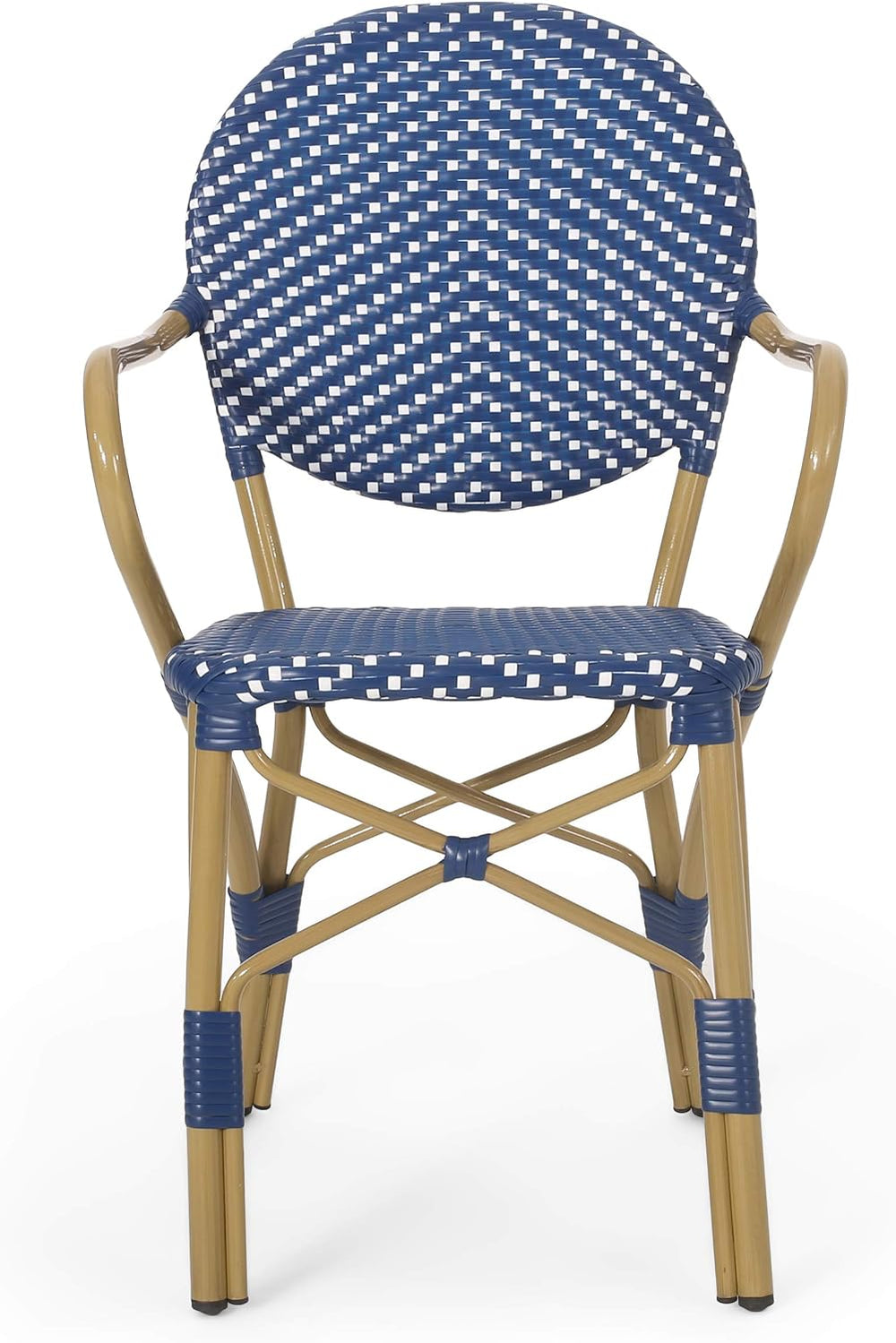 Christopher Knight Home Paul Bistro Set, Dark Teal + White + Bamboo