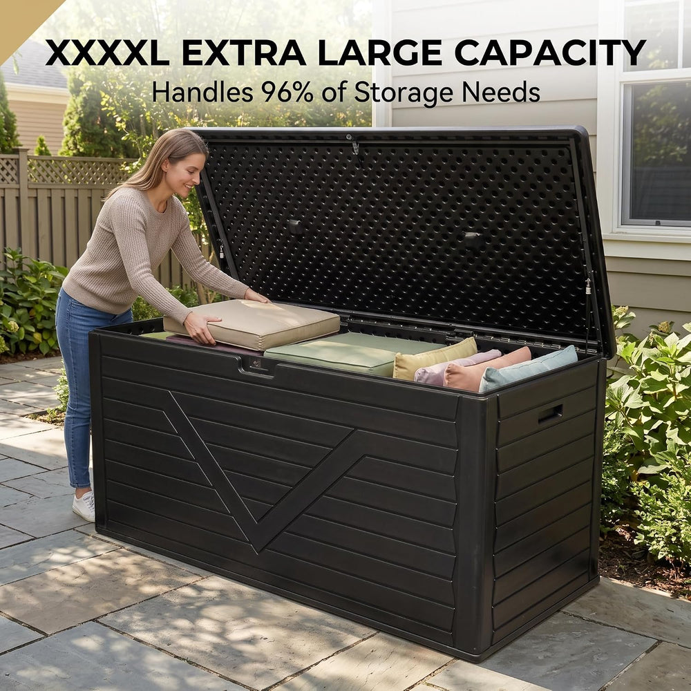 69.7'' Extra Long Outdoor Storage Box, Waterproof & Lockable Deck...