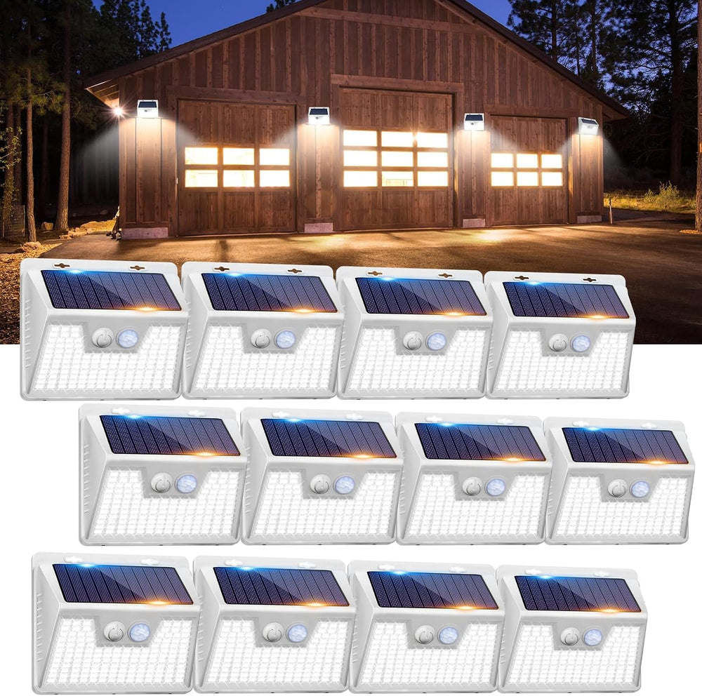 Peasur Solar Lights Outdoor Waterproof [12 Packs/140 LEDs], 3 Lighting Modes ...