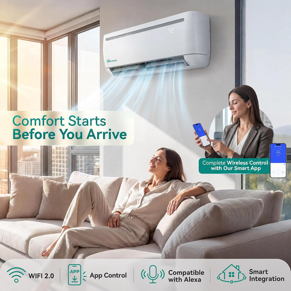 YITAHOME 12000 BTU Mini Split AC/Heating System115V 20 SEER2