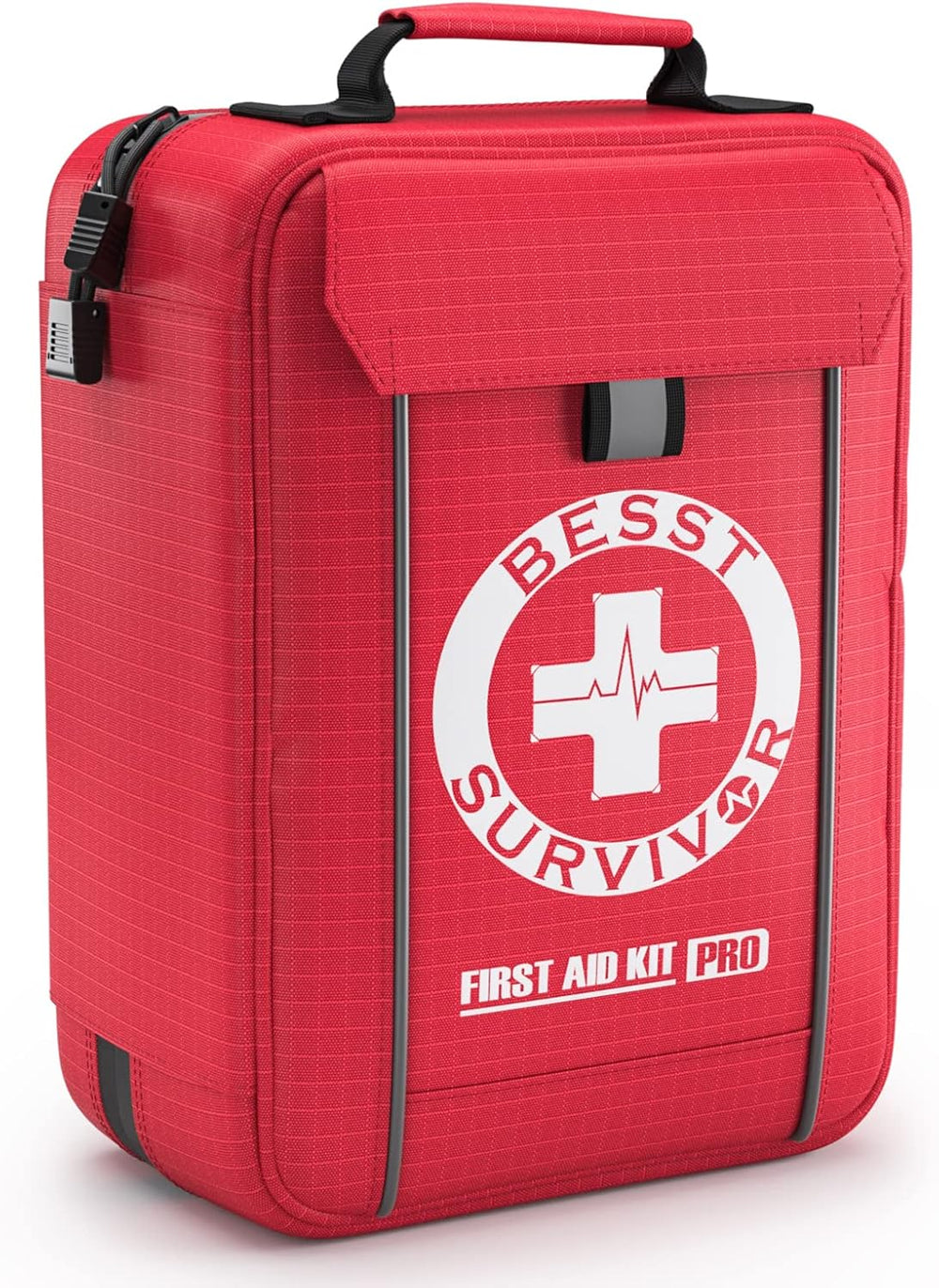 Professional Trauma First Aid Kit - Military-Grade Labelled Compartments &amp...
