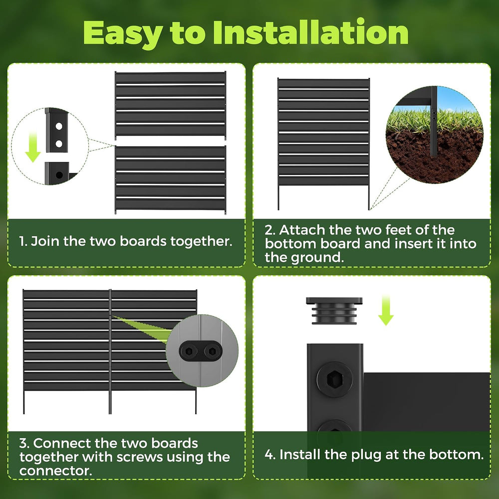 Air Conditioner Fence Screen Trash Can Privacy Fence Panels for Outside Unit,...