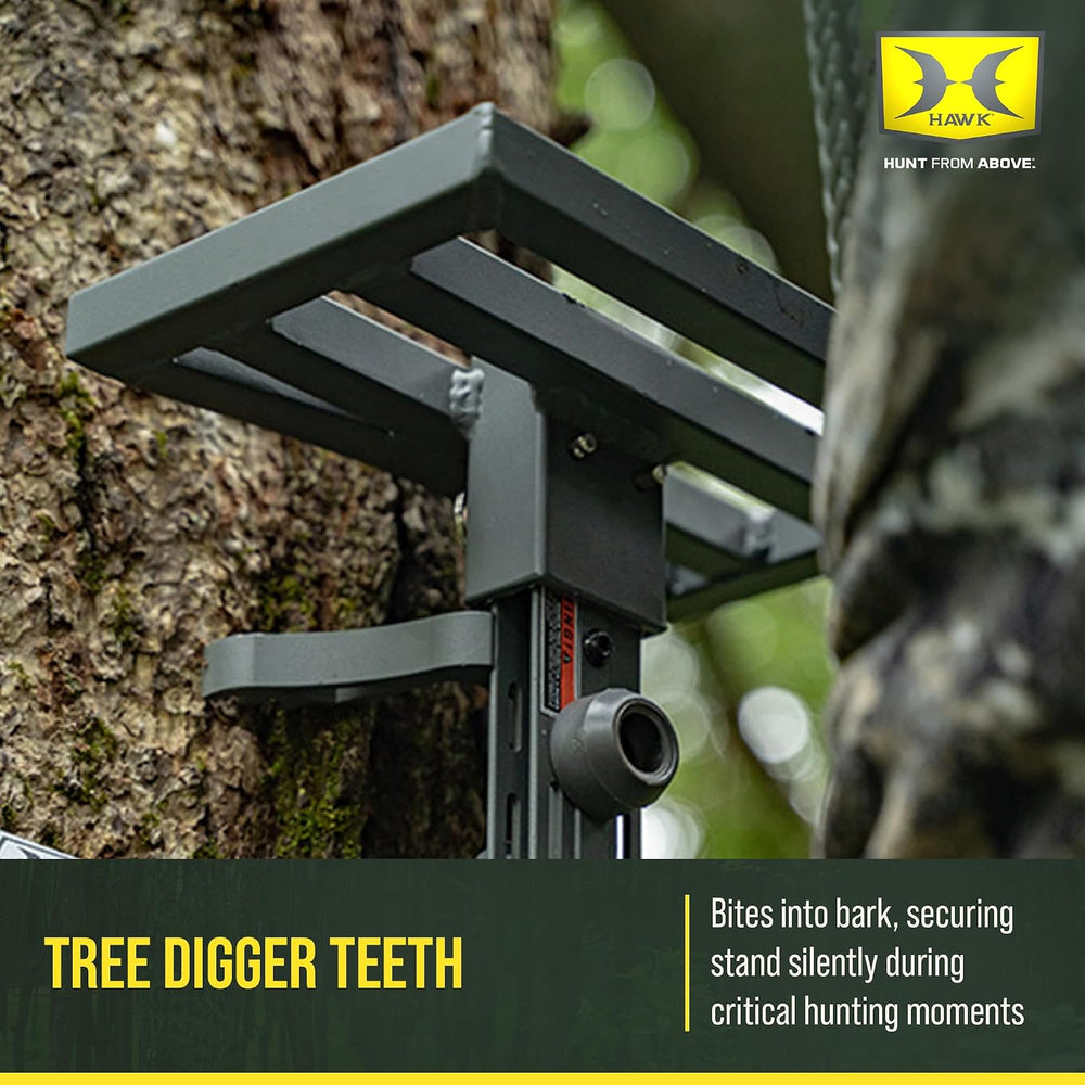 Hawk Helium Hammock Small Tree Stand Platform with Quiet Step, 10 x 6 Inch