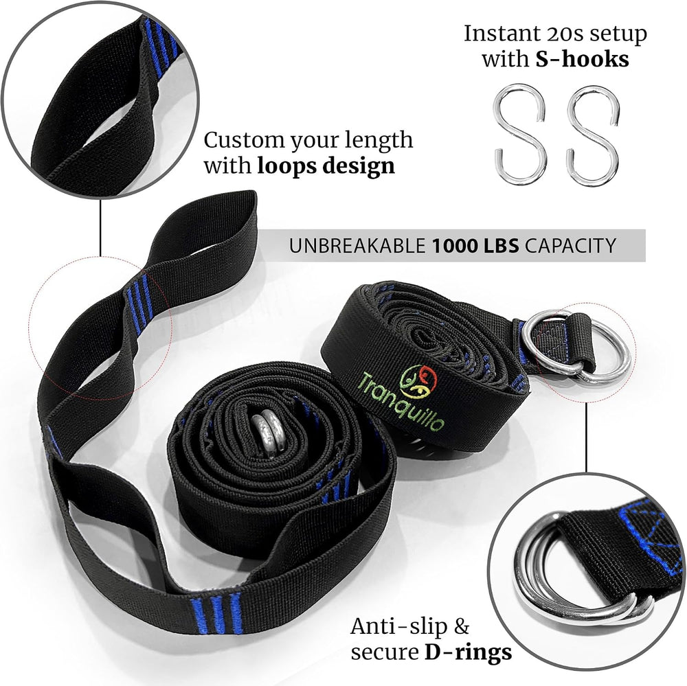 Tranquillo Combo - Adjustable Foldable Hammock with Stand, Peacock