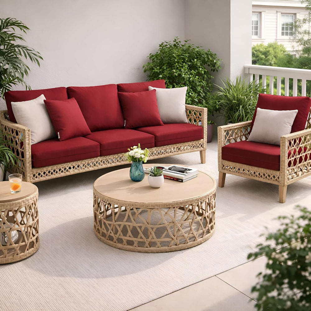 Melissa Luxury Outdoor Patio Deep Seat Chair Bottom & Back Cushions Set