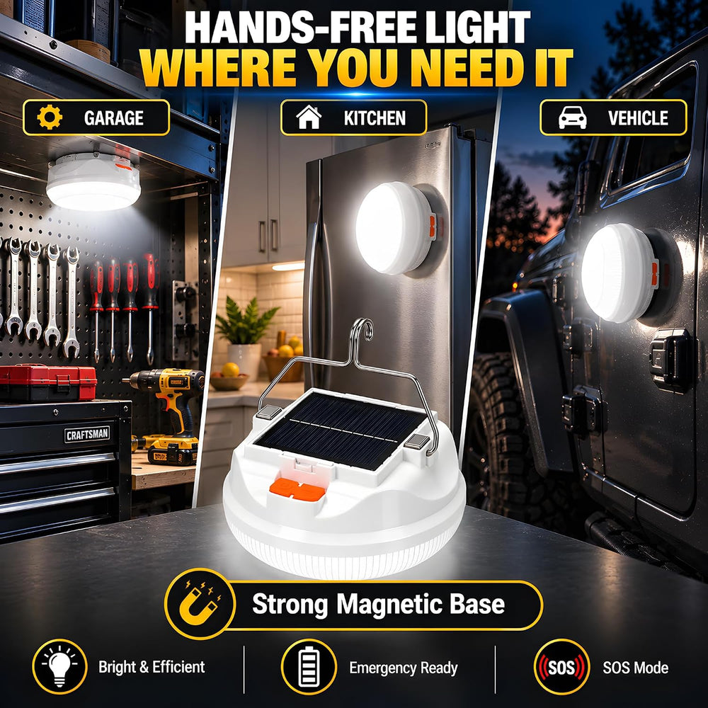 Solar Lantern Rechargeable for Camping,Power Outages & Emergencies