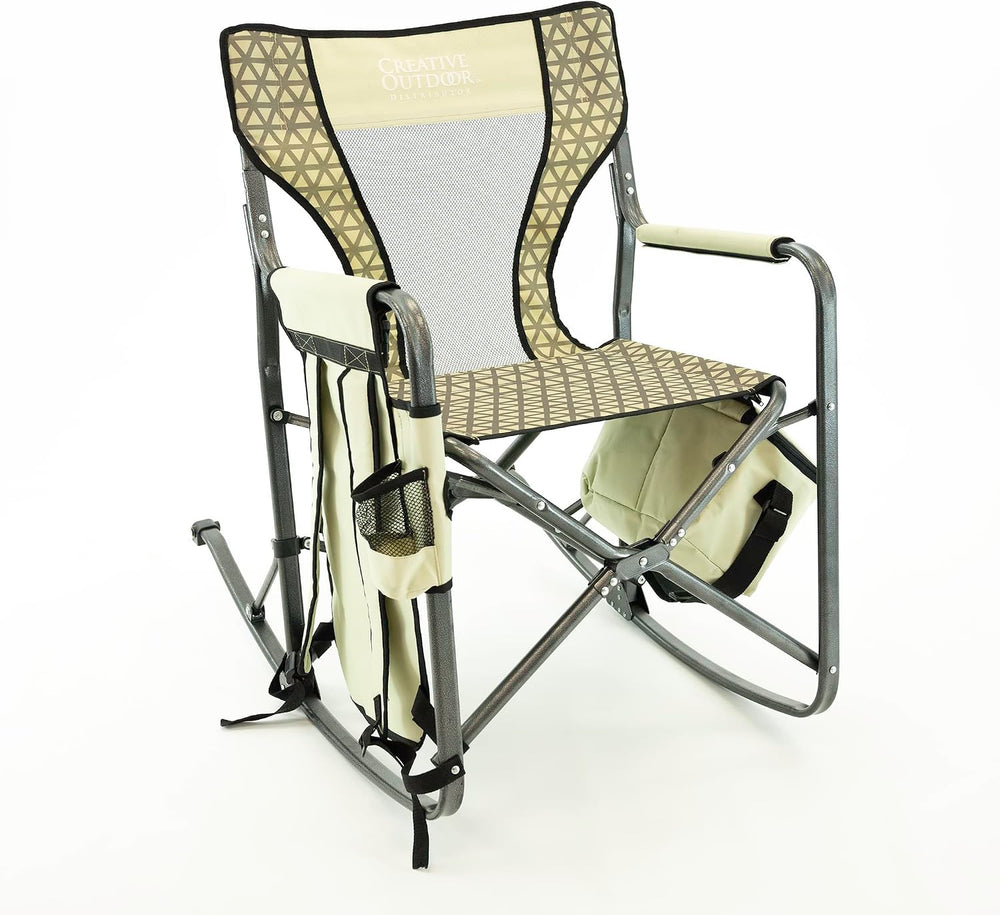 Creative Outdoor Collapsible Folding Rocking Director Chair | Camping Picnic ...