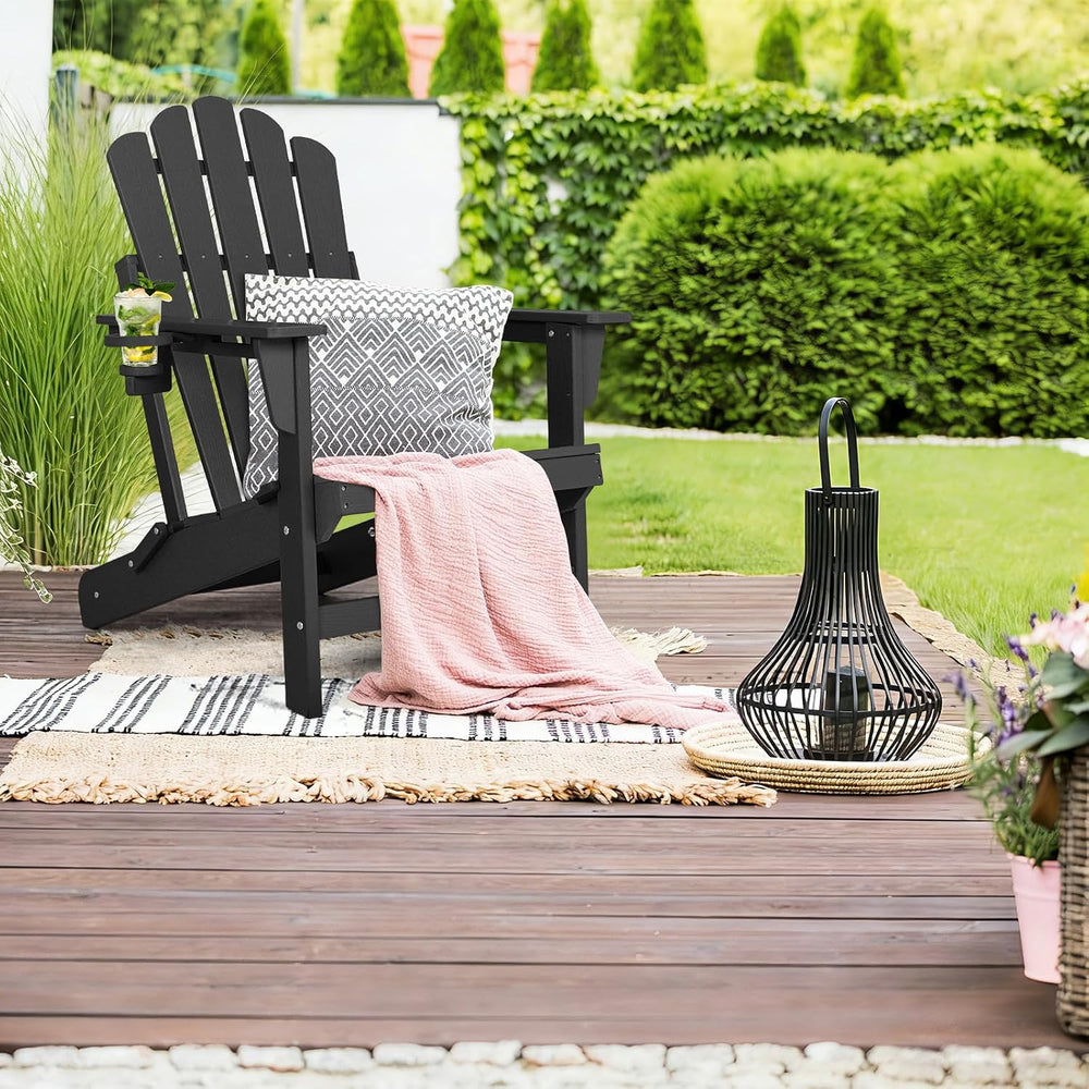 FUNBERRY Oversized Folding Adirondack Chair Set of 2, Fire Pit Chair 400LBS