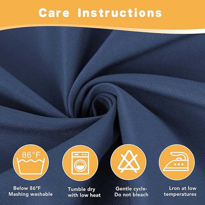 HolidayIdeas Outdoor Curtains for Patio Waterproof, 4 Panels - 54 x 84 Inch -...