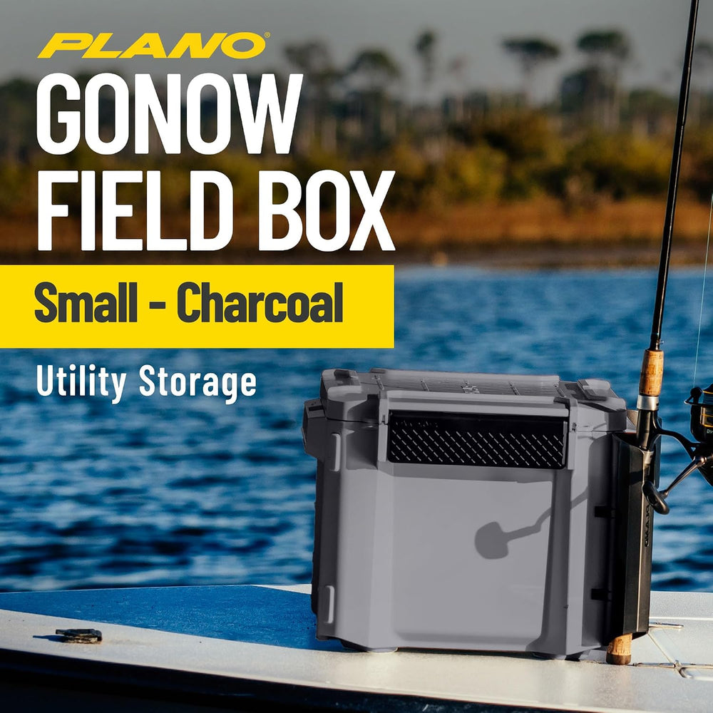 Plano GoNow Storage Trunk, Small, Charcoal, Season-Proof Stackable Gear Box w...
