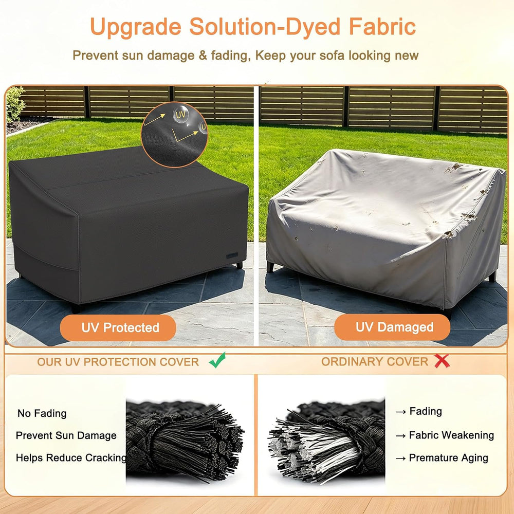 NettyPro Outdoor Patio Loveseat Sofa Cover Waterproof, 54"W x 32"D ...