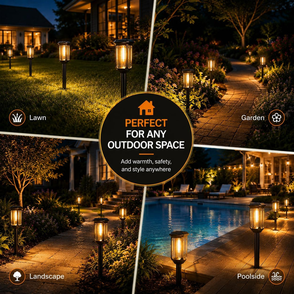 Tenmiro Solar Pathway Lights Outdoor 8 Pack, Bright Solar Garden Lights | IP6...